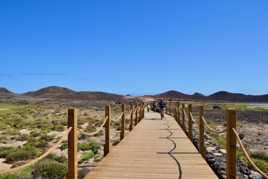 From Corralejo: Roundtrip to Lobos Island With Mountain Bike