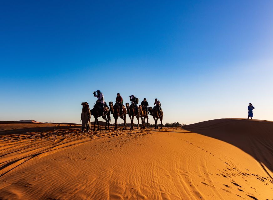 From Fes: 4-Day Trip to Marrakech via Merzouga & Gorges