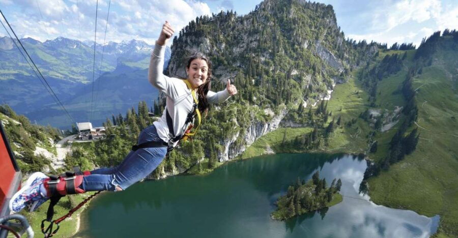 From Interlaken: Stockhorn Bungee Jump
