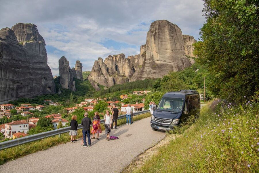 From Kalabaka: Meteora Sunset Tour With Monastery Visit