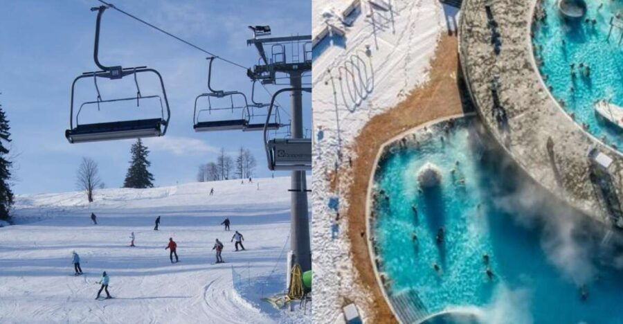 From Kraków: Skiing and Thermal Baths Experience