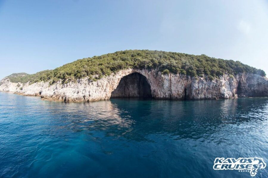 From Lefkimmi: Syvota, Blue Lagoon and Cave Sunset Cruise - Activity Details