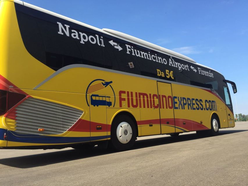 From Naples: Bus Transfer to Rome Fiumicino Airport - Good To Know