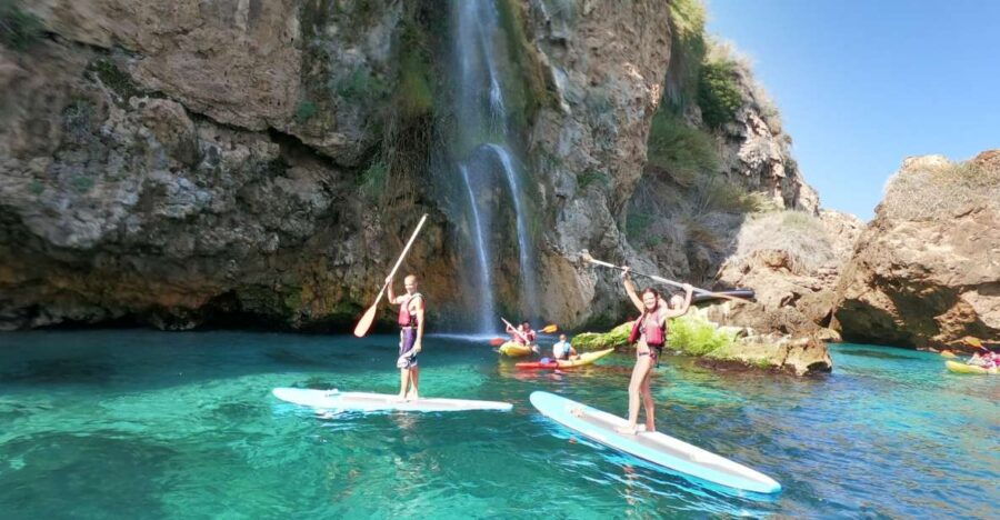 From Nerja: Maro-Cerro Gordo Cliffs Paddle Surf and Snorkel
