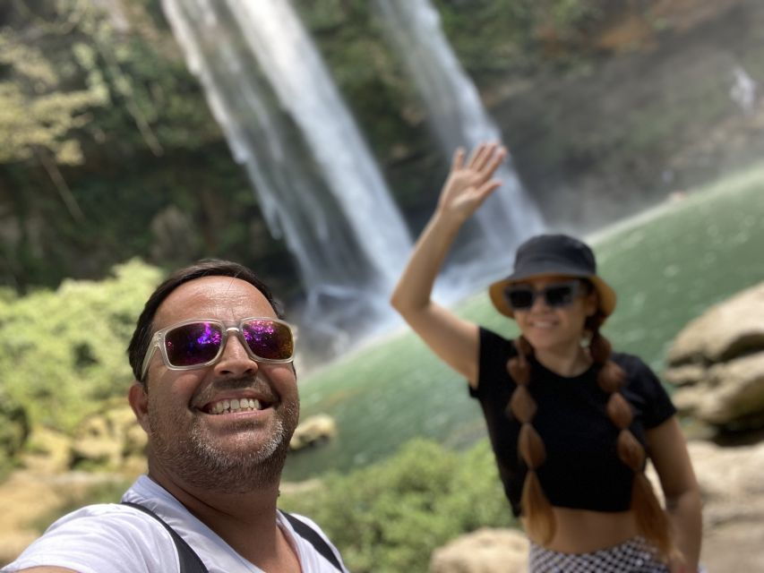 From Palenque: Misol-ha and Agua Azul Waterfalls.