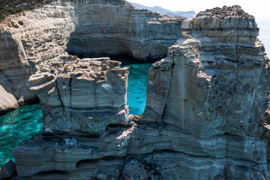 From Pollonia: Private Boat Tour to Kleftiko and Sykia Cave