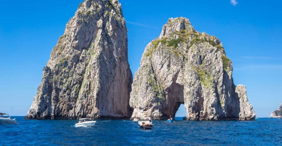 From Pompeii/Castellammare/Vico Equense: Capri Day Cruise