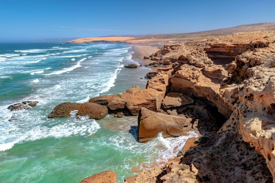From Taghazout: Legzira Beach Day Trip and Tiznit City Visit