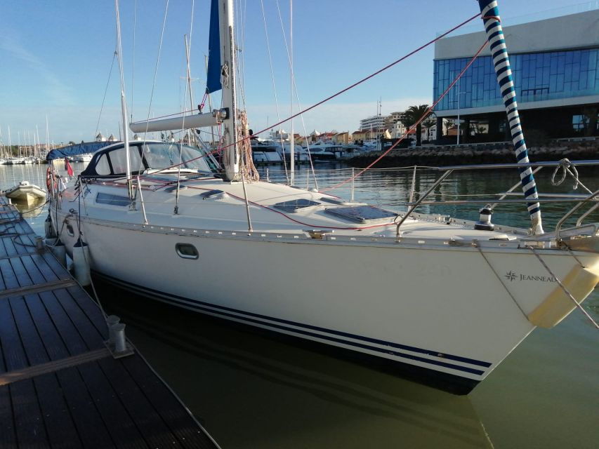 From Vilamoura: Sunset Tour on a Luxury Sailing Yacht
