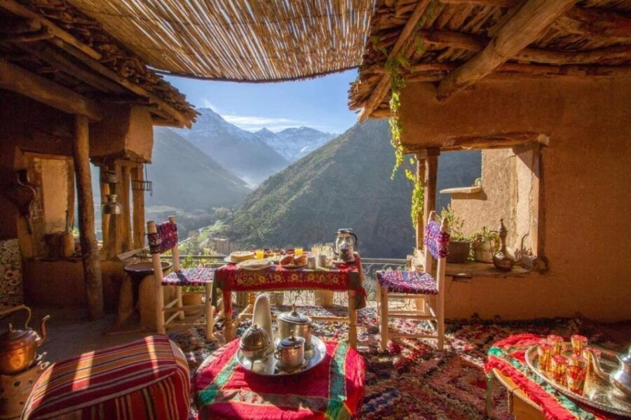 Get Your Lunch in Atlas Mountains Berber House Moroccan Tea