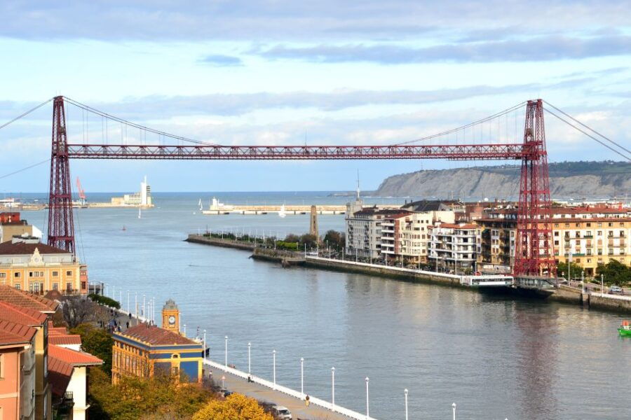 Getxo and Bizcaya Bridge From Bilbao