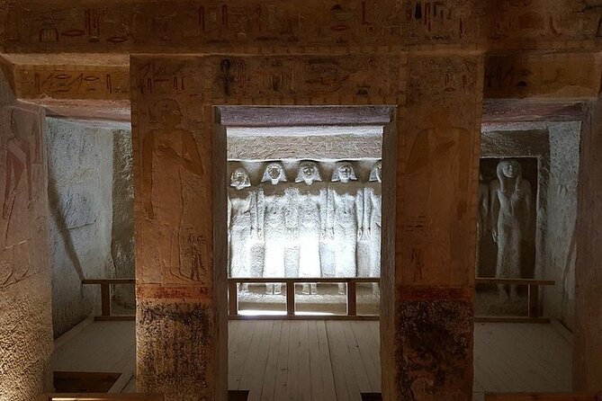 Giza Pyramids, Underground -Tombs ,Sphinx and Memphis Museum