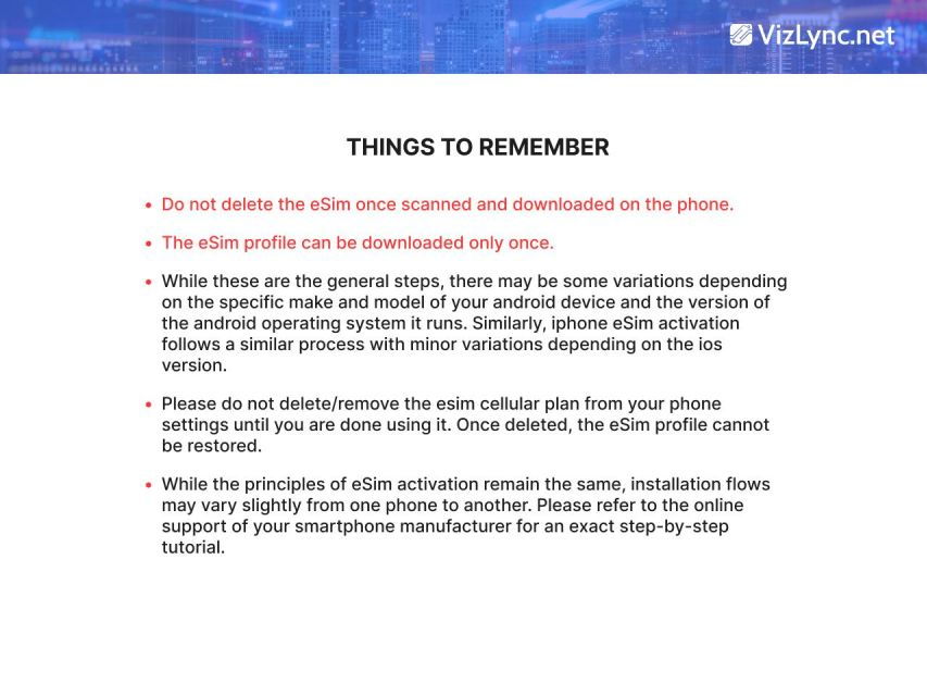 Global: Esim High-Speed Mobile Data Plan - Good To Know
