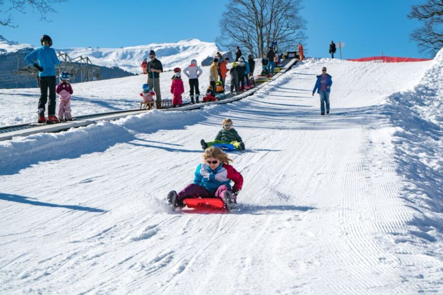 Grindelwald: Sledding and Tubing in Bodmi Arena