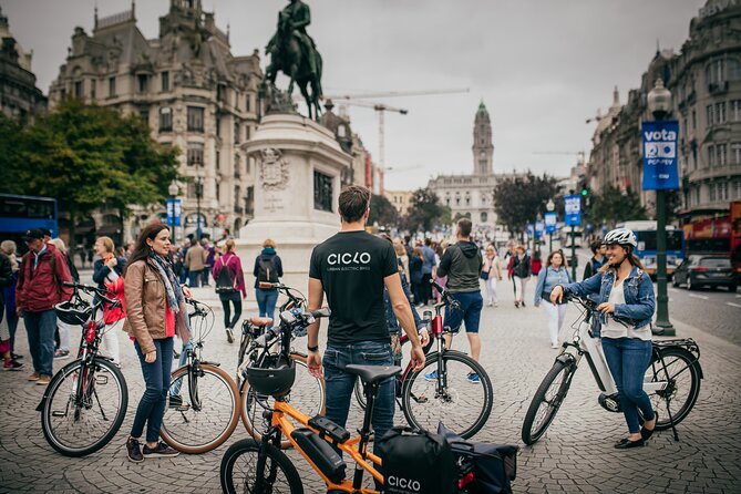 Guided Electric Bike Tour in Porto Downtown
