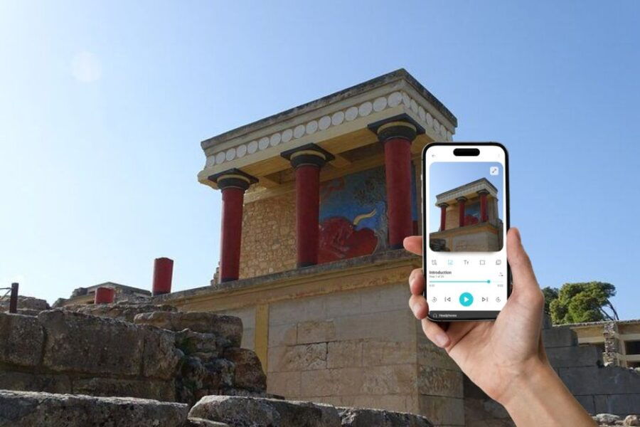 Heraklion: Knossos Palace Ticket & In-App Audio Tour (ENG)