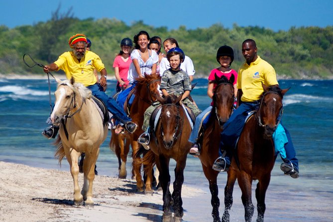 Horseback Ride N Swim and Green Grotto Adventure Tour From Falmouth - Good To Know