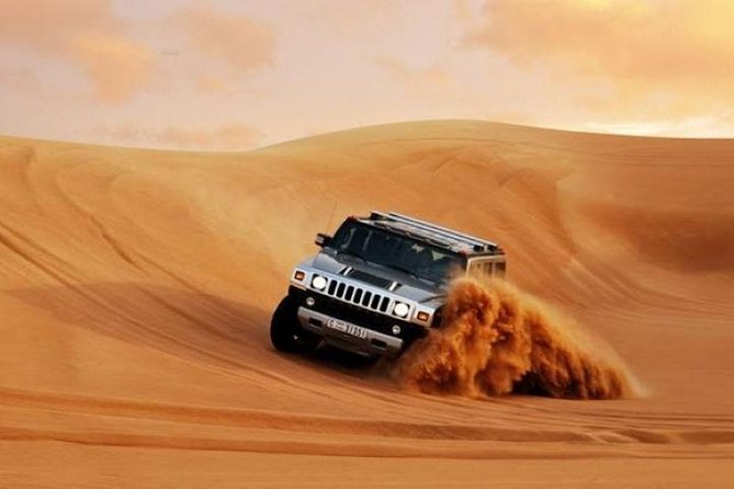 HUMMER Desert Safari Dubai Camel Ride Barbeque Dinner in Desert