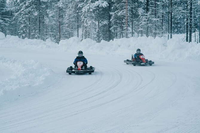 Ice Karting and Snowmobiling in Levi