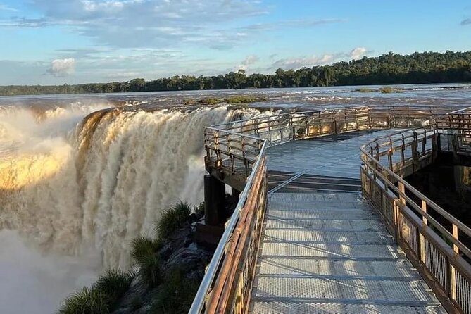 Iguassu Falls Argentina and Landmark of the 3 Borders Arg.