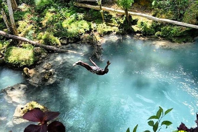 Irie Blue Hole and Secret Falls Adventure Tour From Runaway Bay