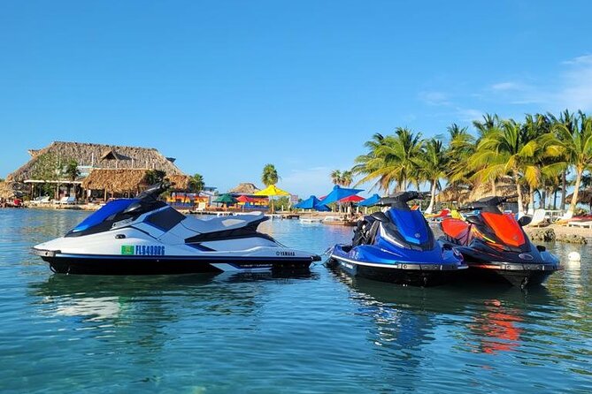 Jet Ski Rental at Secret Beach, San Pedro, Belize.