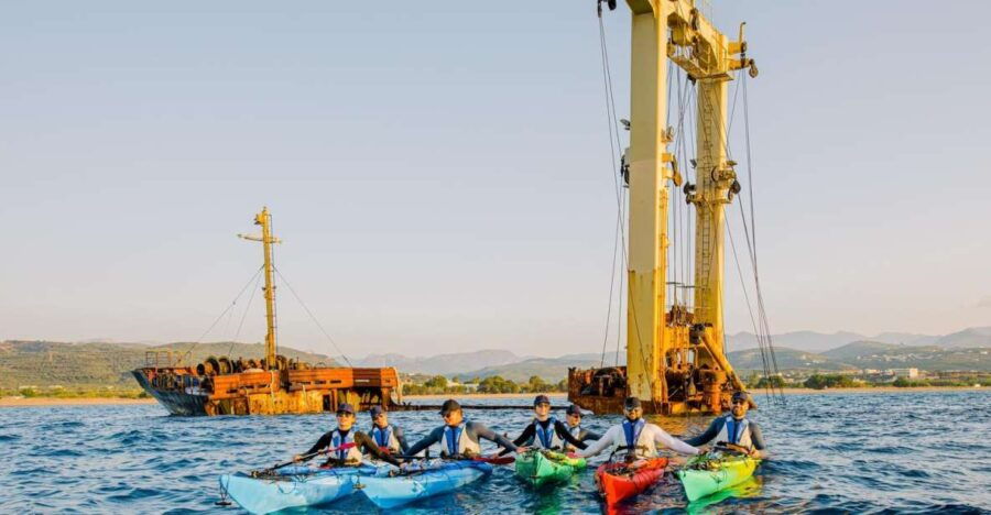 Kissamos: Kayak Sunset Tour to Shipwreck and Exclusive Beach