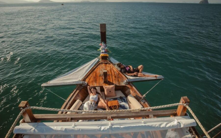 Krabi: 7-Island Sunset Tour by Grande Longtail Boat With BBQ