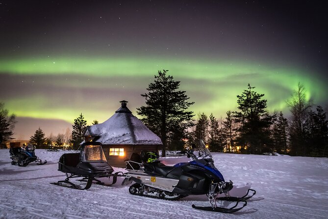 Levi Northern Lights by Snowmobile With BBQ