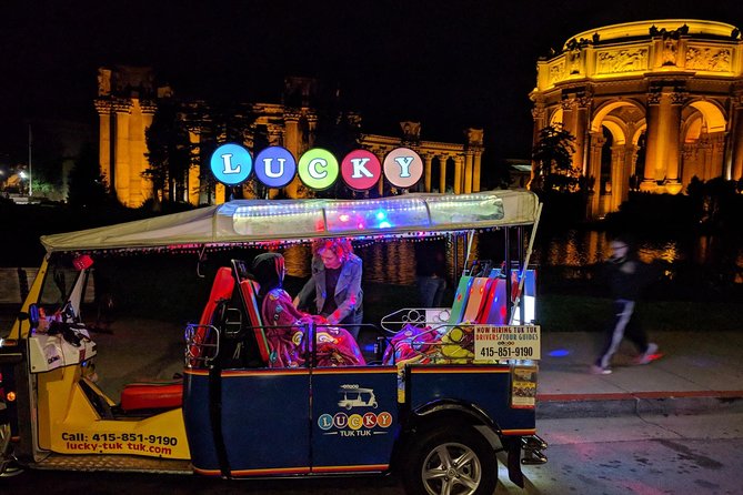 Lucky Tuk Tuk at Night - Private Group San Francisco Sunset or Lights Tour - Good To Know