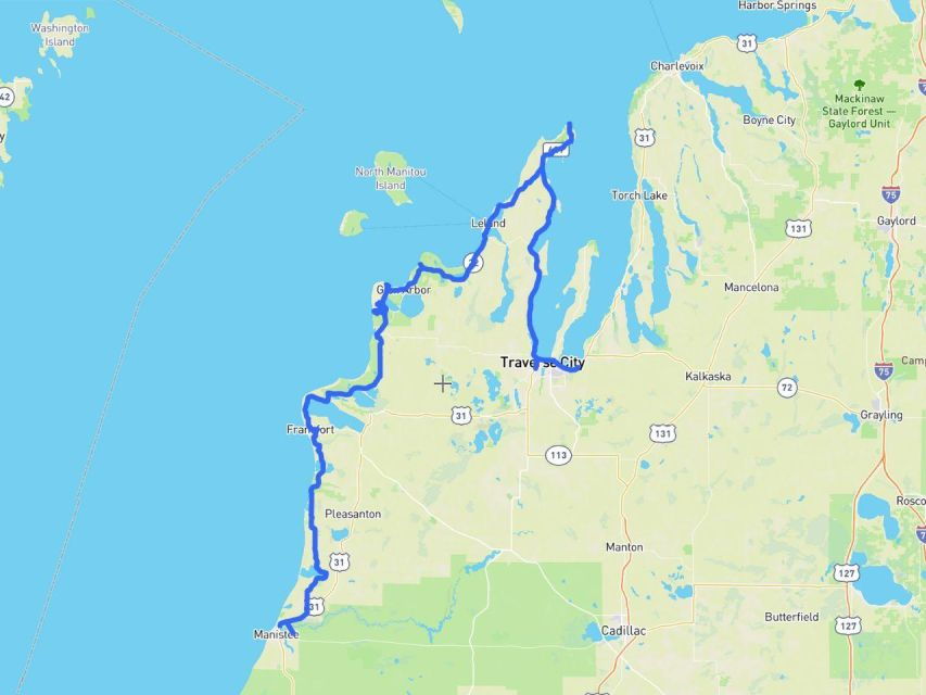 Michigan Lakeshore, M-22: Self-Guided Audio Driving Tour