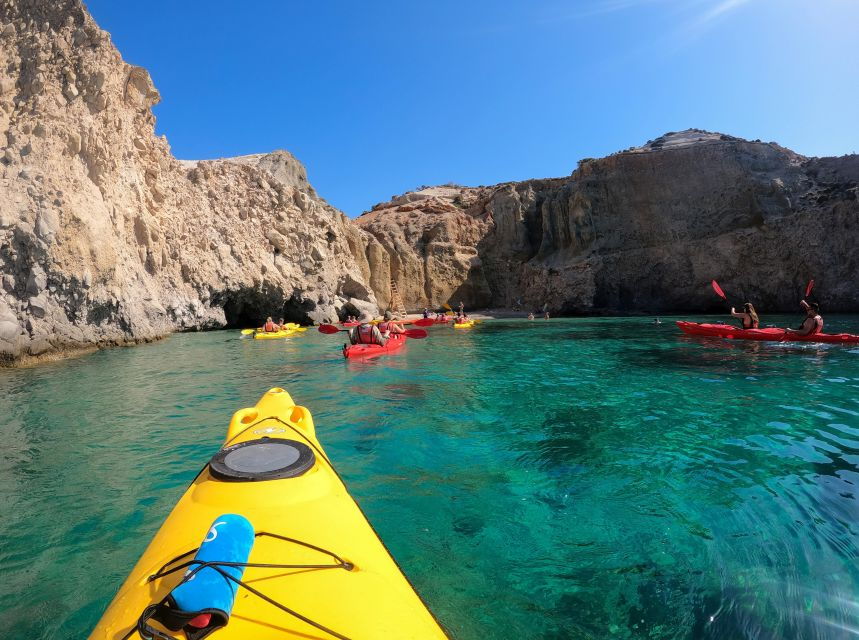 Milos: Kayaking Tour to Tsigrado and Gerakas Beach