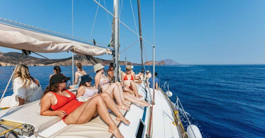 Milos: Kleftiko Cruise With Meal, Drinks and Photos at Sykia