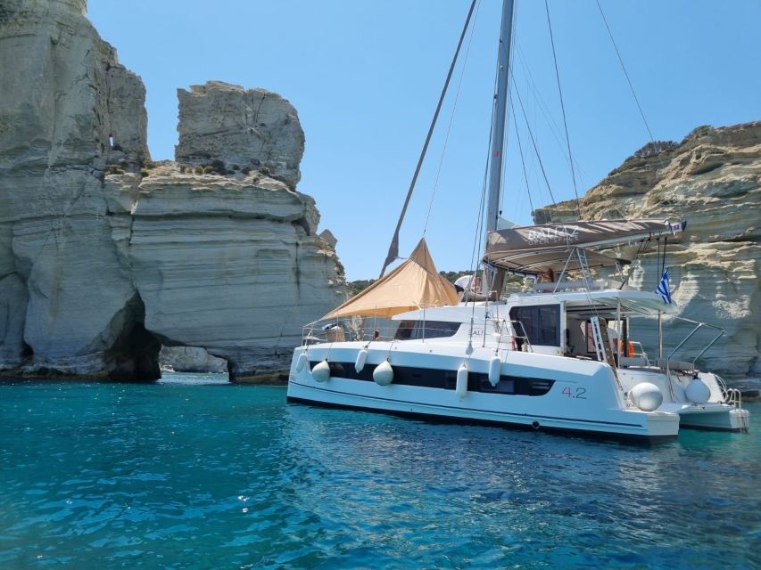 Milos: Kleftiko & Poliegos Catamaran Trip With Meal & Drinks - Good To Know