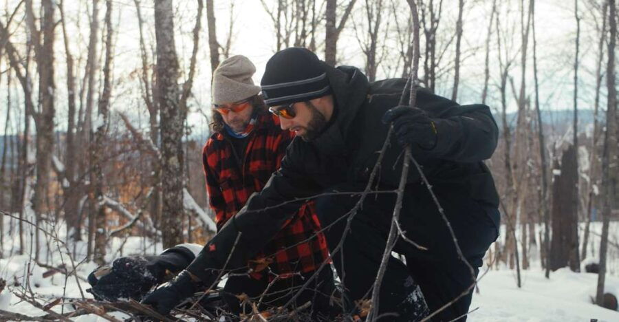 Mont-Tremblant: Fire Man Guided Snowshoe Tour