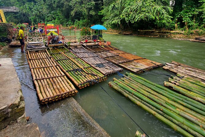 Montego Bay Bamboo Rafting & Limestone Massage Private Transfer.