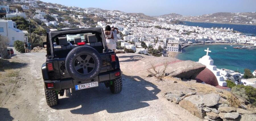 Mykonos: Private Jeep Tour With Myrsini Beach and Ano Mera - Armenistis Lighthouse