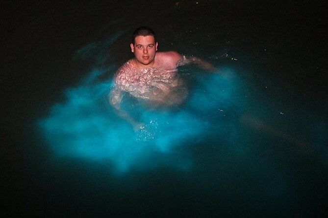 Mystic Lagoon Night-Time Cruise and Swim From Montego Bay & Trelawny