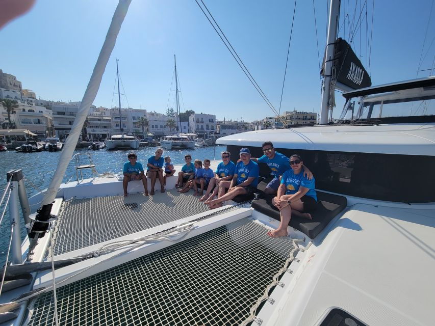 Naxos: Catamaran Cruise With Swim Stops, Food, and Drinks - Good To Know