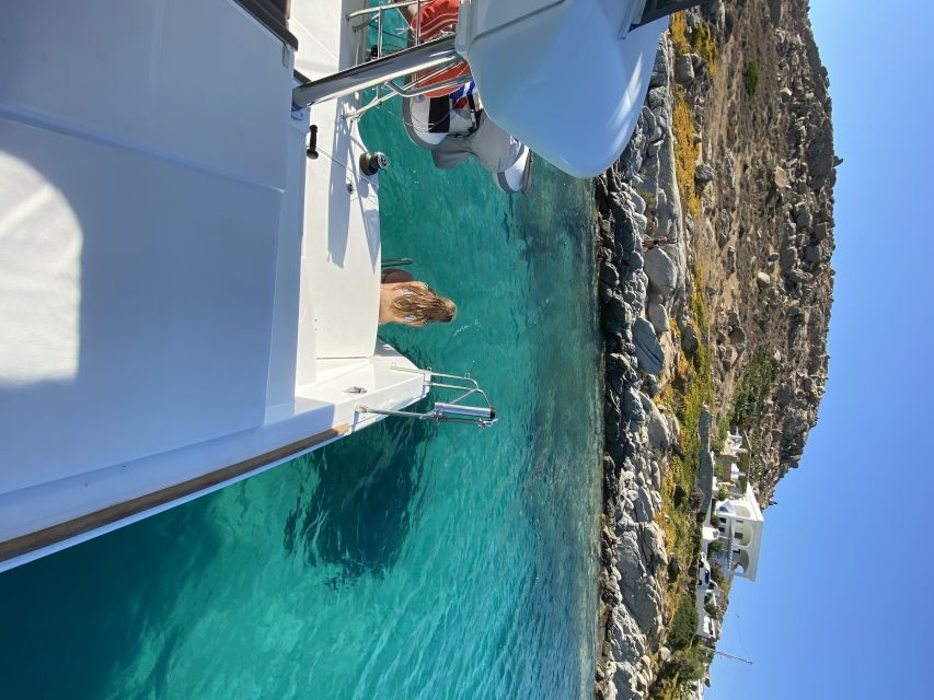 Naxos: Catamaran Sailing Cruise With Swim Stops and Lunch