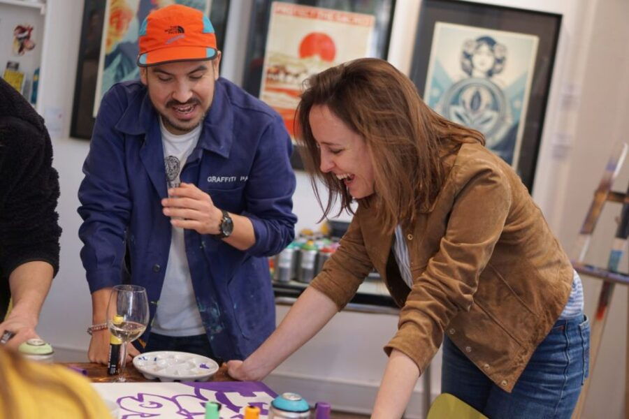 Paris: Graffiti on Canvas Workshop at an Art Studio - Good To Know