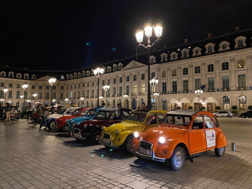 Paris: Private Guided City Tour at Night in Citroën 2CV - Free Cancellation and Flexible Payment Options