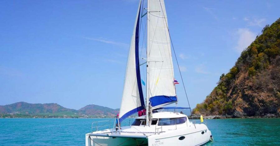 Phuket: Catamaran Cruise to Promthep Cave With Sunset Dinner