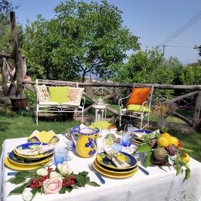 Piano Di Sorrento: Cooking Class With Food Tasting and Wine