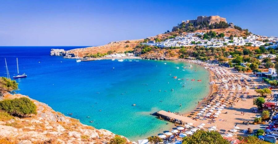 Private Cruise From Rhodes to Lindos With BBQ on Board