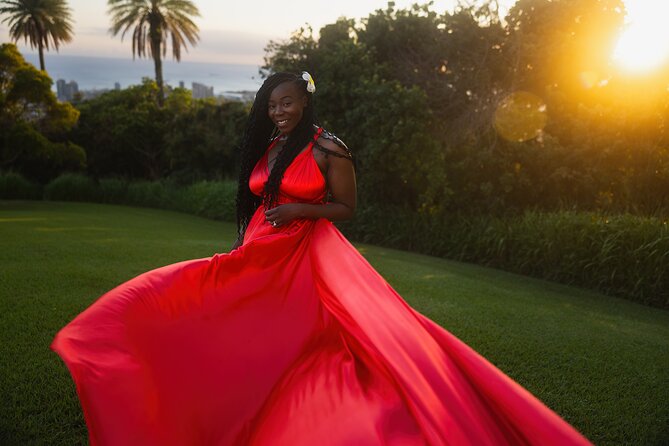 Private Flying Dress Photoshoot With A View