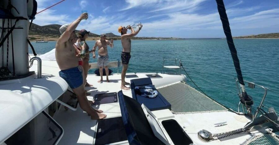 Private Full Day Paros Catamaran Cruise