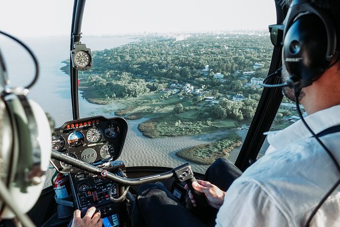 Private Helicopter Flight Over the City of Buenos Aires