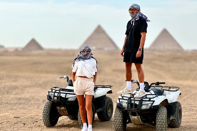 Private Safari Quad Bike & Camel Ride Around Giza Pyramids Sahara With Lunch