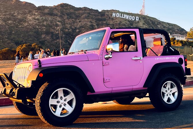 Private Unique Open Pink Jeep Tour to Hollywood Sign - Good To Know